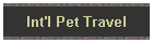 Int'l Pet Travel